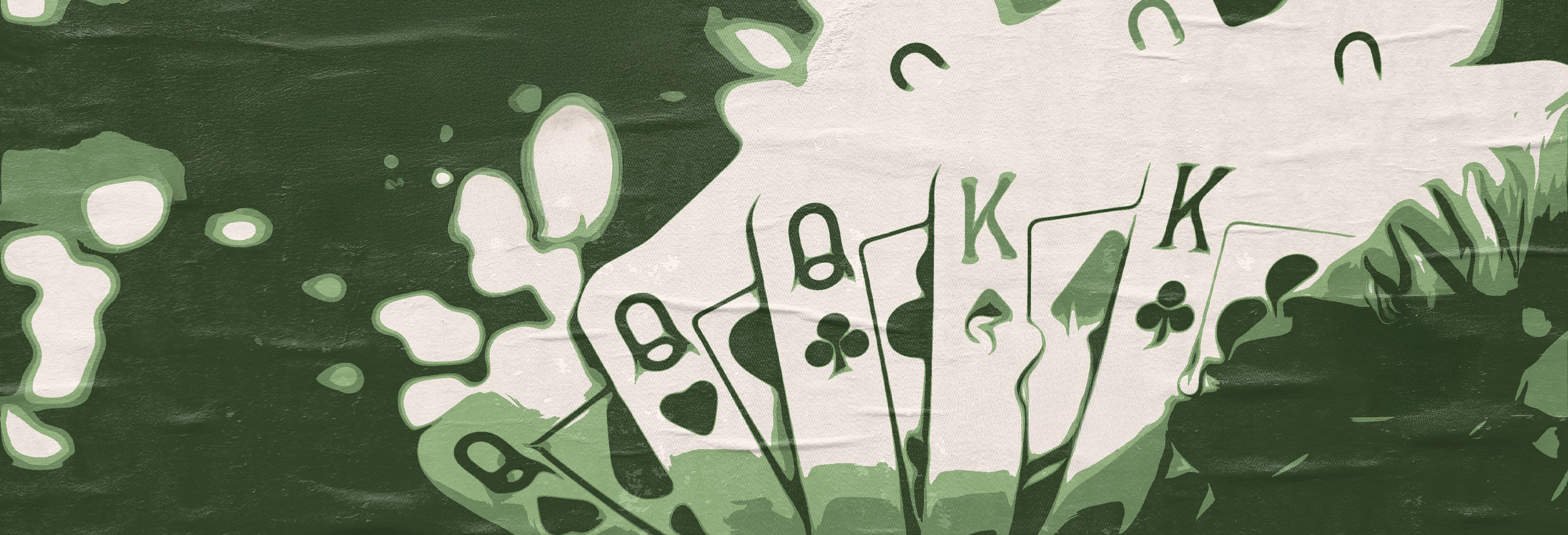 Stilisierte Ansicht von Skat-Spielkarten